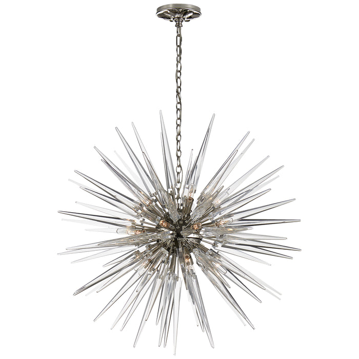 Quincy2 20 Light Chandelier in Polished Nickel