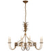 Gramercy Eight Light Chandelier in Gilded Iron