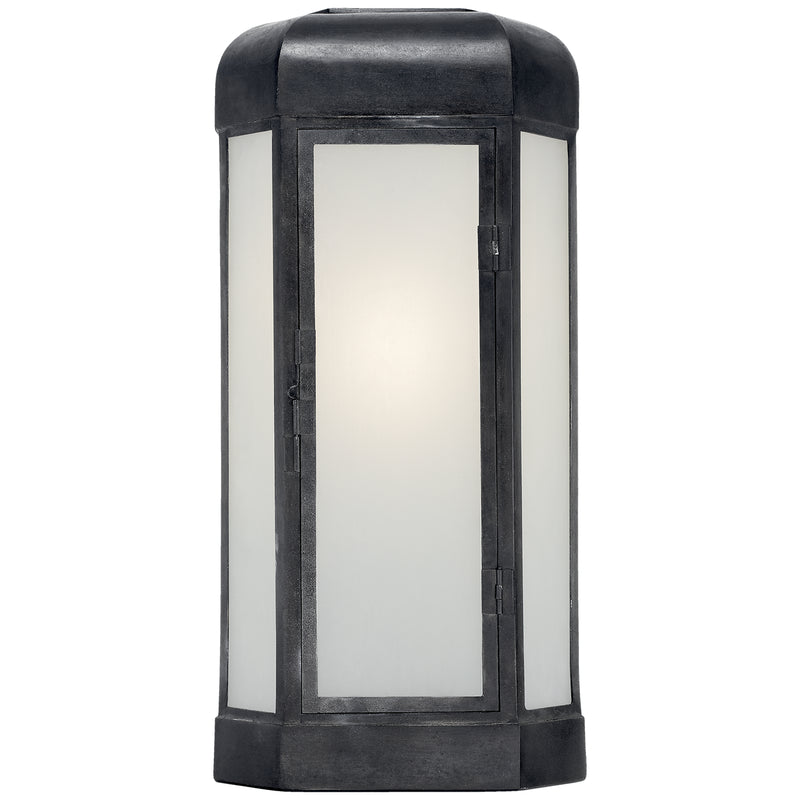 Dublin One Light Wall Sconce in Aged Iron