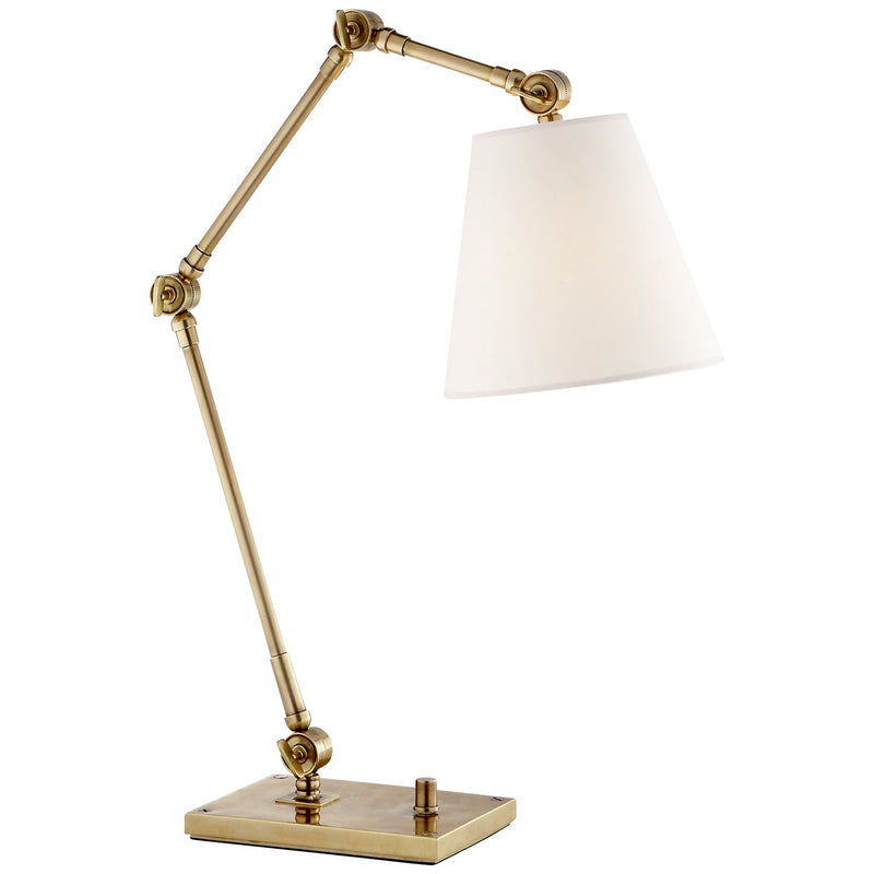 Graves Desk Lamp in Hand-Rubbed Antique Brass