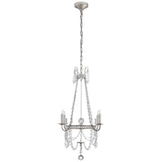 Sharon Small 4-Light Chandelier in Burnished Silver Leaf