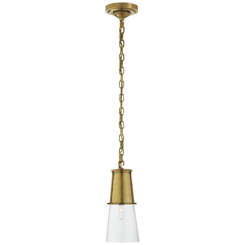 Robinson Small Pendant in Hand-Rubbed Antique Brass