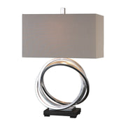 Uttermost's Soroca Silver Rings Lamp Designed by Billy Moon - Lamps Expo