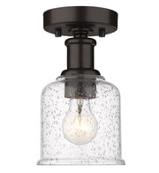 Bryant 1 Light 5.5" Flush Mount in Bronze