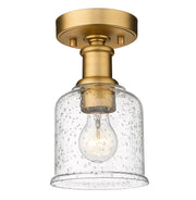 Bryant 1 Light 5.5" Flush Mount in Heritage Brass