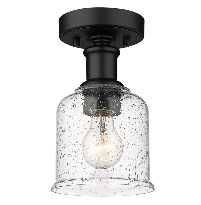 Bryant 1 Light 5.5" Flush Mount in Matte Black