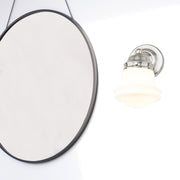 Vaughn 1 Light 6" Wall Sconce in Brushed Nickel in a room setting