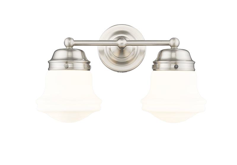 Vaughn 2 Light 15.5" Vanity in Brushed Nickel