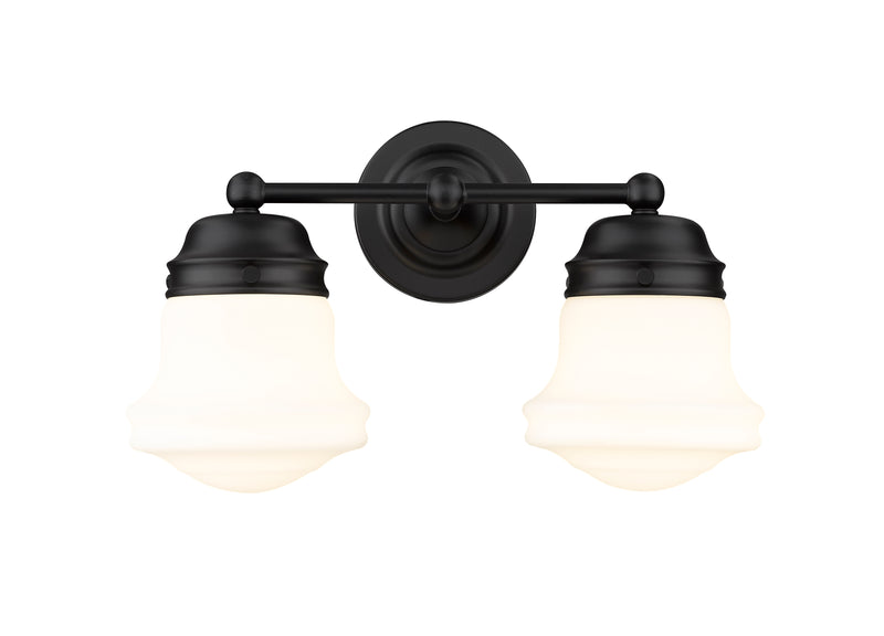 Vaughn 2 Light 15.5" Vanity in Matte Black