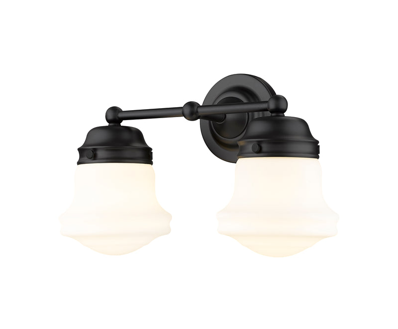 Vaughn 2 Light 15.5" Vanity in Matte Black