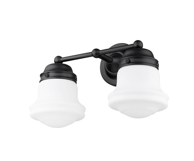 Vaughn 2 Light 15.5" Vanity in Matte Black