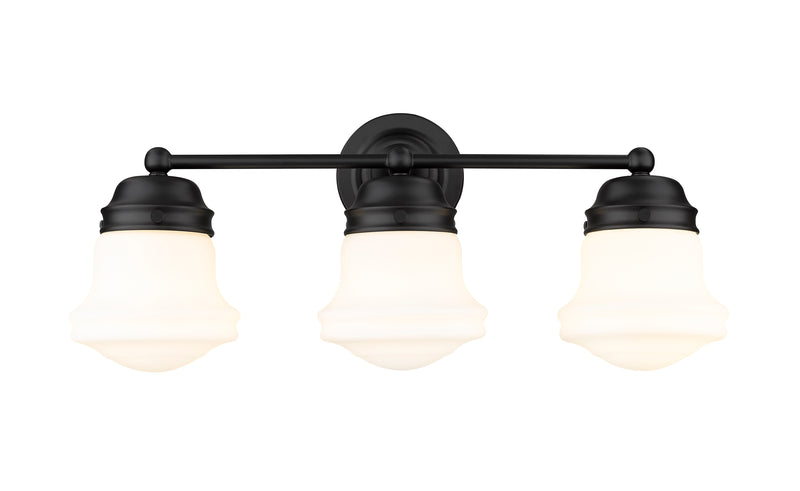 Vaughn 3 Light 22.5" Vanity in Matte Black