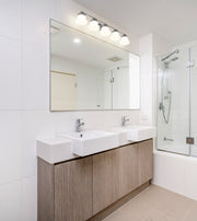 Vaughn 5 Light 40.75" Vanity in Chrome in a room setting