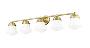 Vaughn 5 Light 40.75" Vanity in Luxe Gold