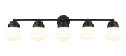 Vaughn 5 Light 40.75" Vanity in Matte Black