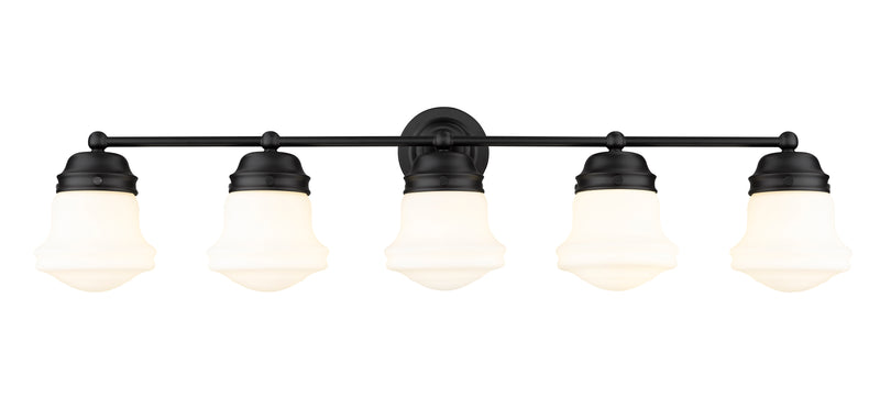 Vaughn 5 Light 40.75" Vanity in Matte Black