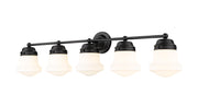 Vaughn 5 Light 40.75" Vanity in Matte Black