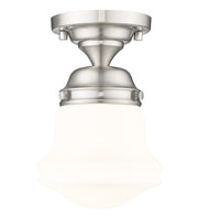 Vaughn 1 Light 6" Flush Mount in Brushed Nickel
