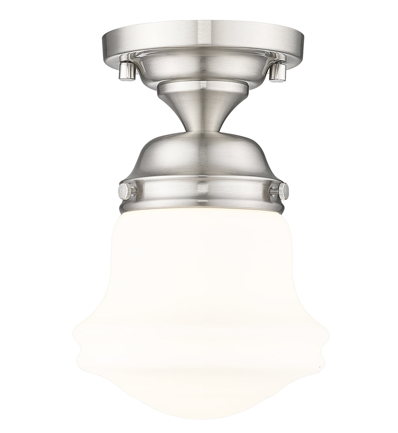 Vaughn 1 Light 6" Flush Mount in Brushed Nickel