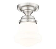 Vaughn 1 Light 6" Flush Mount in Brushed Nickel