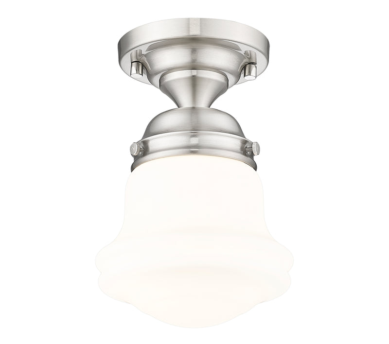 Vaughn 1 Light 6" Flush Mount in Brushed Nickel