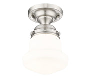 Vaughn 1 Light 6" Flush Mount in Brushed Nickel