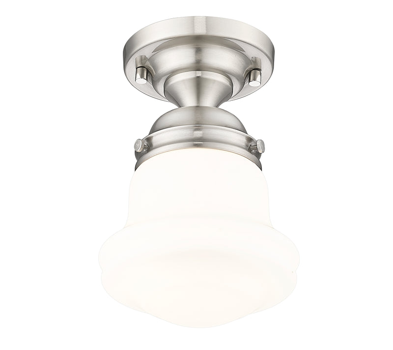 Vaughn 1 Light 6" Flush Mount in Brushed Nickel