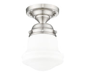 Vaughn 1 Light 6" Flush Mount in Brushed Nickel