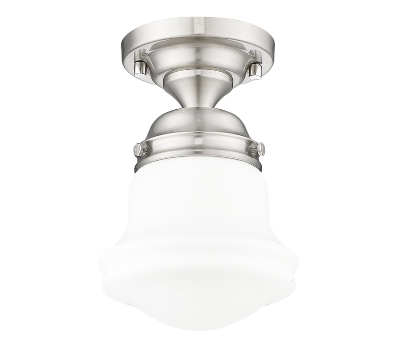 Vaughn 1 Light 6" Flush Mount in Brushed Nickel