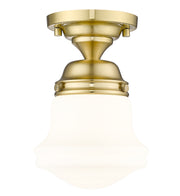 Vaughn 1 Light 6" Flush Mount in Luxe Gold