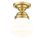 Vaughn 1 Light 6" Flush Mount in Luxe Gold