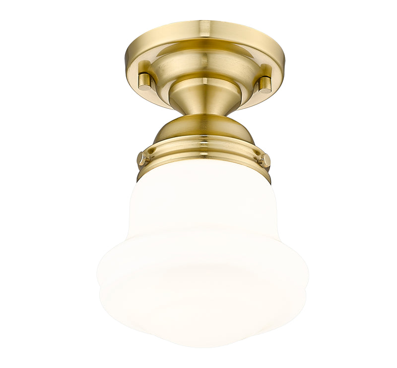Vaughn 1 Light 6" Flush Mount in Luxe Gold