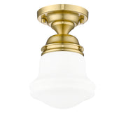 Vaughn 1 Light 6" Flush Mount in Luxe Gold