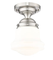 Vaughn 1 Light 10.5" Flush Mount in Brushed Nickel
