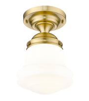 Vaughn 1 Light 10.5" Flush Mount in Luxe Gold