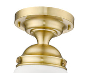 Vaughn 1 Light 10.5" Flush Mount in Luxe Gold