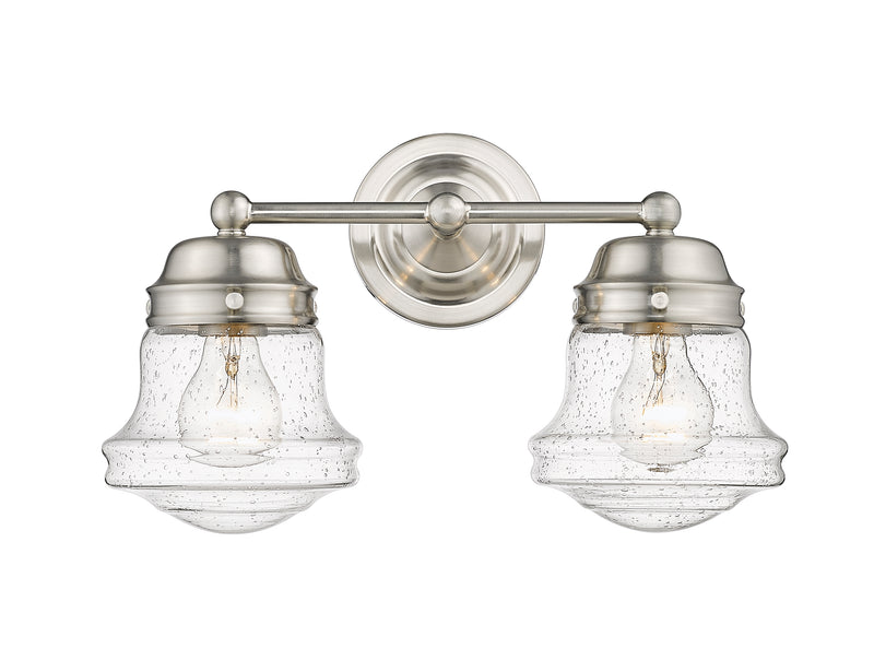 Vaughn 2 Light 15.5" Vanity in Brushed Nickel