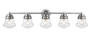Vaughn 5 Light 40.75" Vanity in Chrome