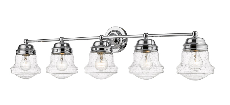 Vaughn 5 Light 40.75" Vanity in Chrome