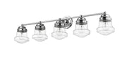 Vaughn 5 Light 40.75" Vanity in Chrome