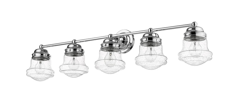 Vaughn 5 Light 40.75" Vanity in Chrome