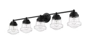 Vaughn 5 Light 40.75" Vanity in Matte Black