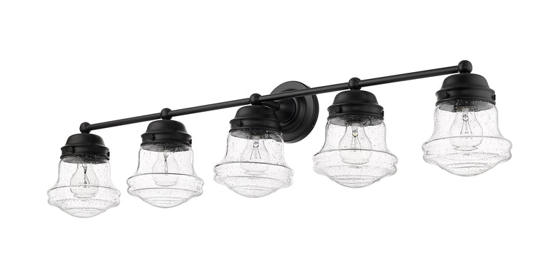 Vaughn 5 Light 40.75" Vanity in Matte Black