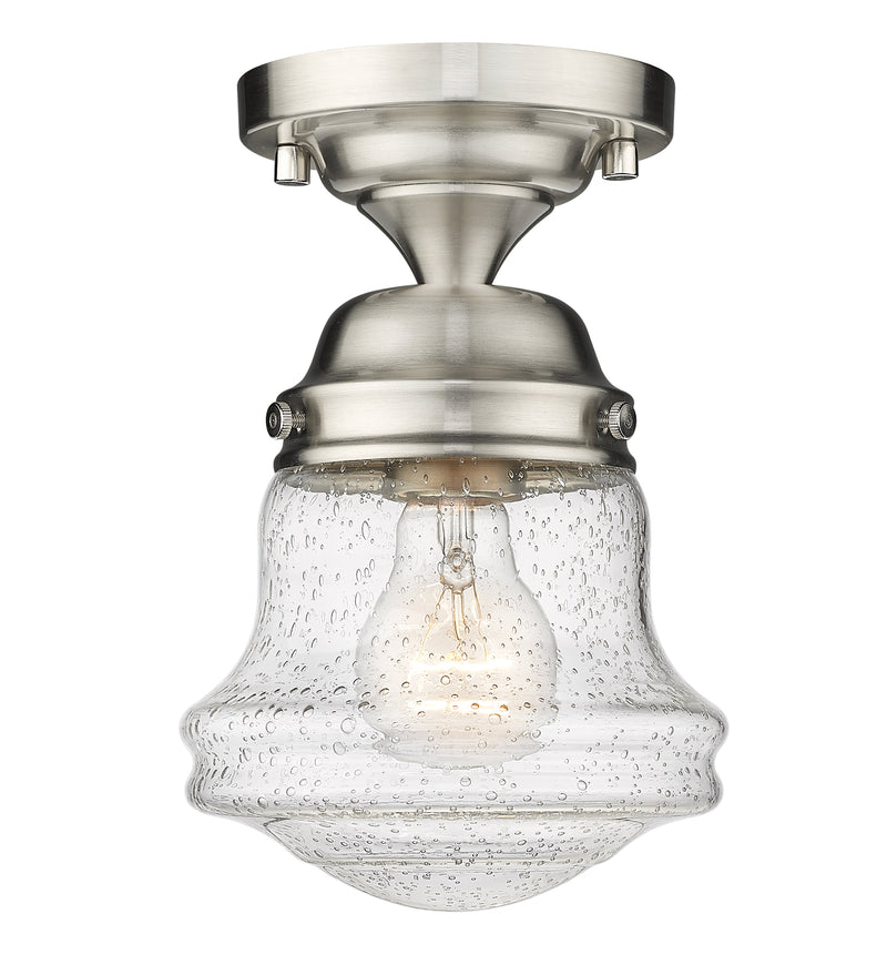 Vaughn 1 Light 6" Flush Mount in Brushed Nickel