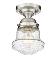 Vaughn 1 Light 6" Flush Mount in Brushed Nickel
