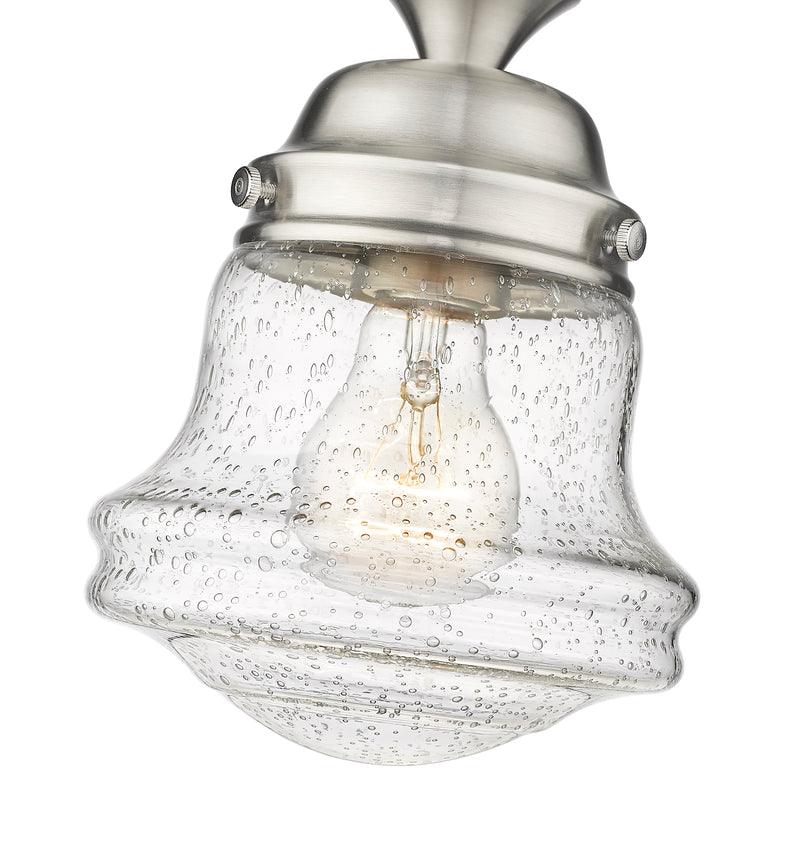 Vaughn 1 Light 6" Flush Mount in Brushed Nickel
