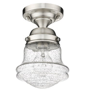Vaughn 1 Light 6" Flush Mount in Brushed Nickel