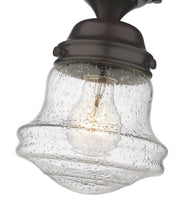 Vaughn 1 Light 6" Flush Mount in Bronze