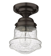 Vaughn 1 Light 6" Flush Mount in Bronze