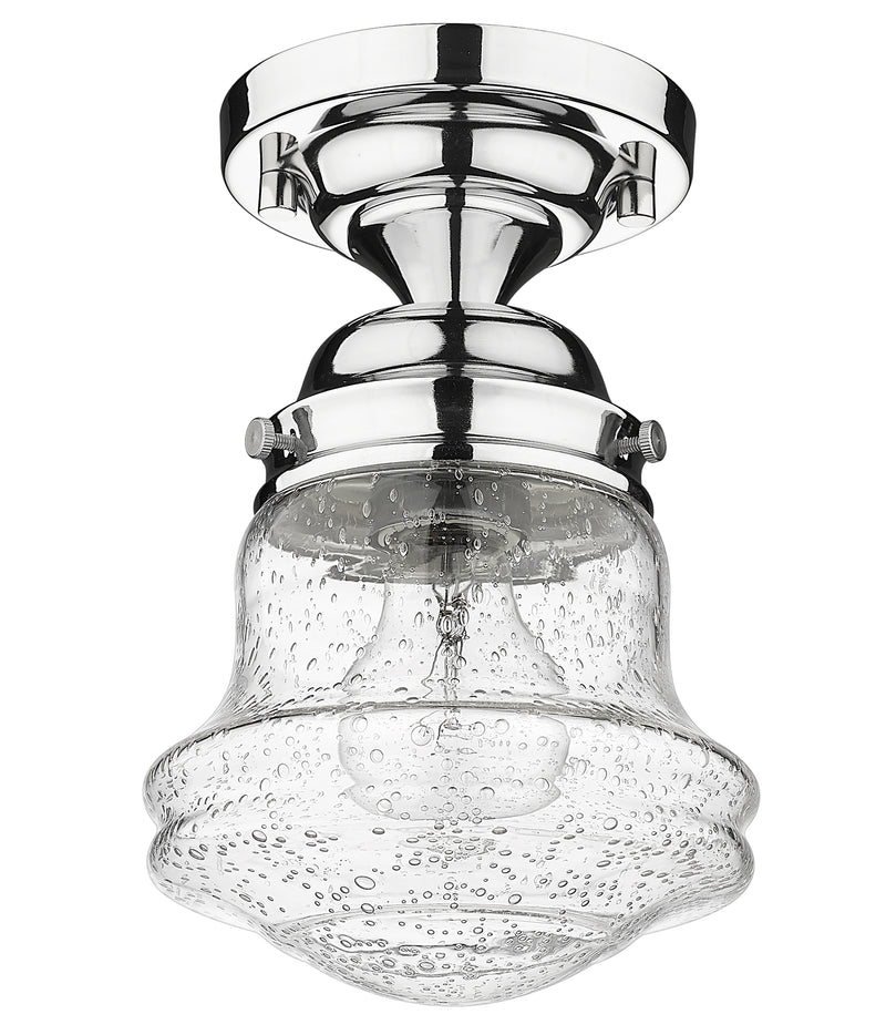 Vaughn 1 Light 6" Flush Mount in Chrome